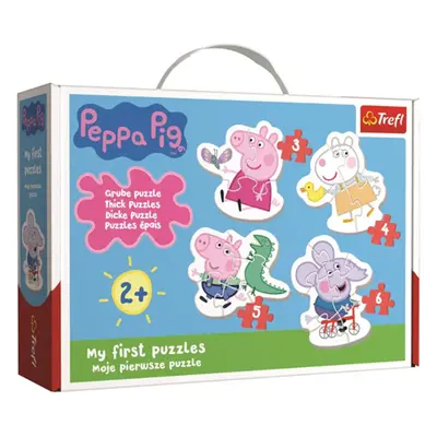 Baby puzzle Prasátko Peppa 4 v 1 (3,4,5,6 dílků)