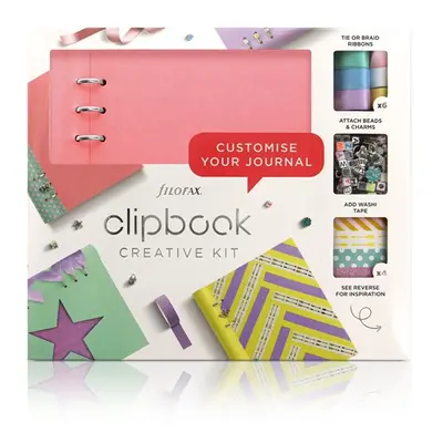 Filofax Clipbook A5 kreativní set - pastel. růžová