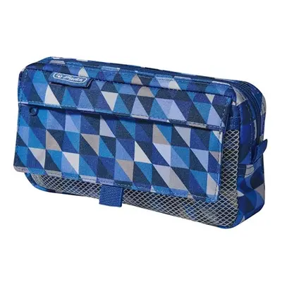 Pouzdro Herlitz - 2 kapsy - Geometric Blue