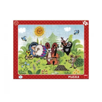 Puzzle deskové Krtek a kapela, 40 dílků