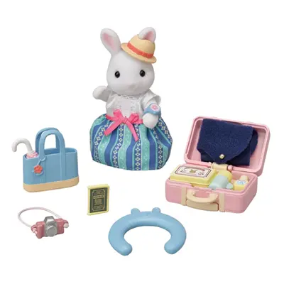 Sylvanian family Mamka bílý králík a víkendový cestovní set