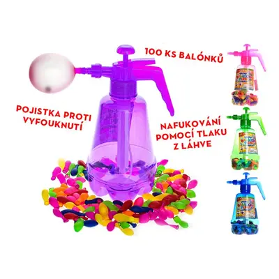 Vodní bomby s plničkou, mix barev