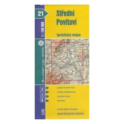 Střední Povltaví - mapa KP č.21 - 1:100t