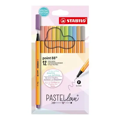 STABILO Pastellove point 88 Jemný liner - sada 12 barev