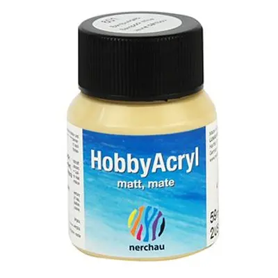 Hobby Acryl matt Nerchau - 59 ml - bambus žlutá