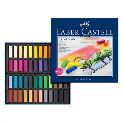 Měkké pastelové křídy MINI Faber-Castell, 48 ks