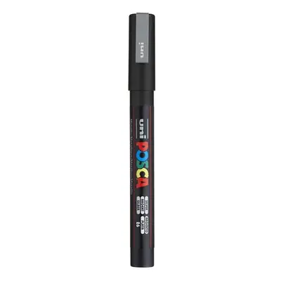 Akrylový popisovač POSCA, PC-3M, 0,9-1,3 mm, stříbrný