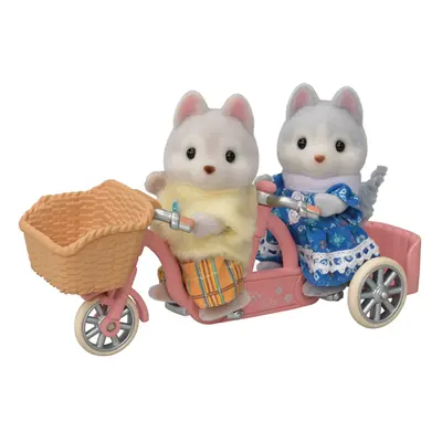 Sylvanian family Tandemové kolo pro Husky sourozence