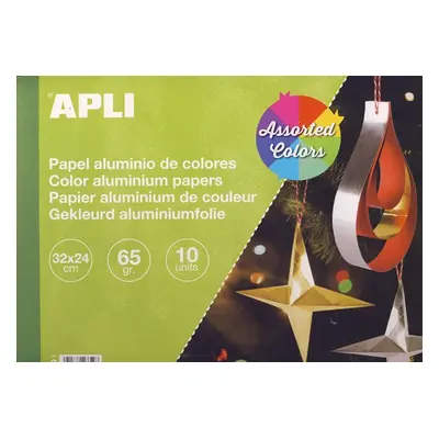 APLI Metalický papír 65 g - mix barev