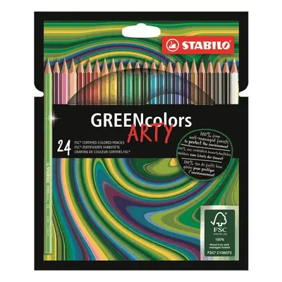 STABILO GREENcolors Pastelky ARTY - sada 24 barev