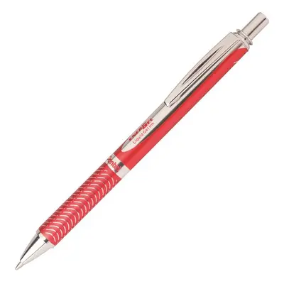 Pentel EnerGel BL407 Gelový roller celokovový 0,7 mm - červený