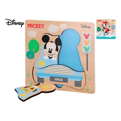 Mickey Mouse puzzle dřevěné 4 dílky, mix motivů