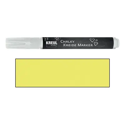 Křídový popisovač KREUL Medium - neonová žlutá (šíře hrotu 2-3mm)