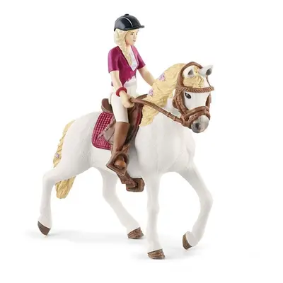 Schleich 42540 Blondýna Sofia s pohyblivými klouby na koni