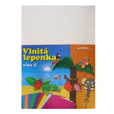 Vlnitý papír 260g - 34,5 × 24,5 cm - 10 listů - bílá