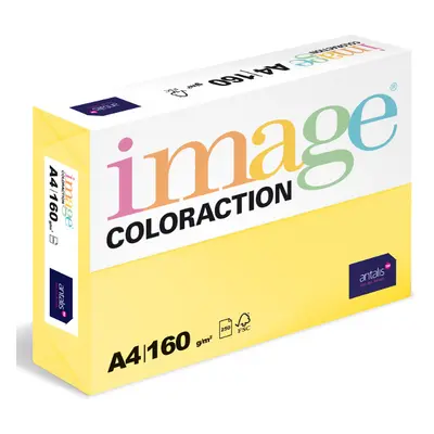 Coloraction A4 160 g 250 ks - Desert/pastelově žlutá