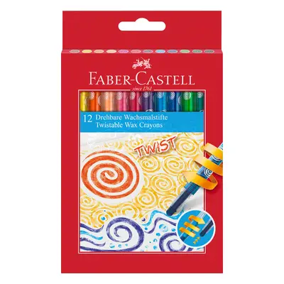 Voskovky Faber-Castell TWIST, 12 ks