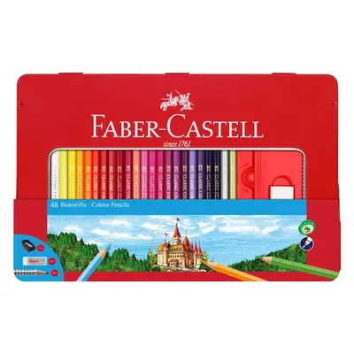 Pastelky Faber-Castell šestihranné, dárkový box - 48 barev