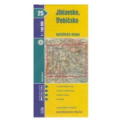 Jihlavsko, Třebíčsko - mapa KP č.25 - 1:100t