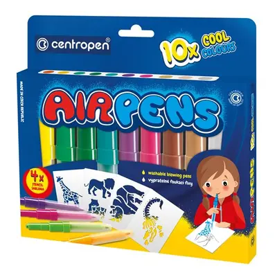 Centropen Foukací fixy AIR PENS 1500/10 COOL - sada 10 barev