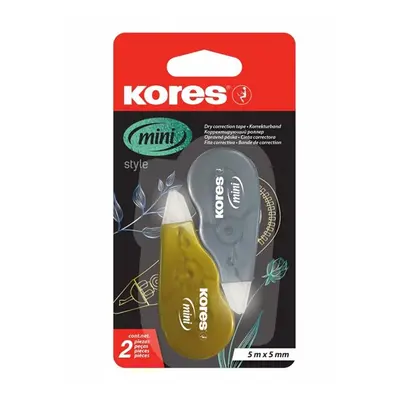 Kores Korekční strojek Mini Roller Silver & Gold 5 m × 5 mm, 2 ks