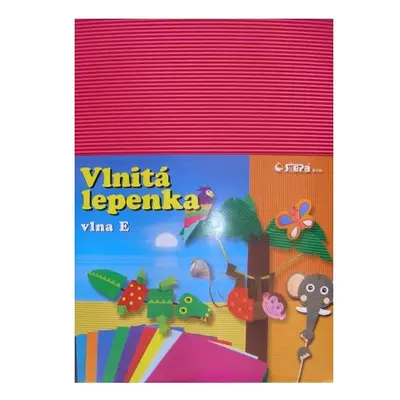 Vlnitý papír 260g - 34,5 × 24,5 cm - 10 listů - pink