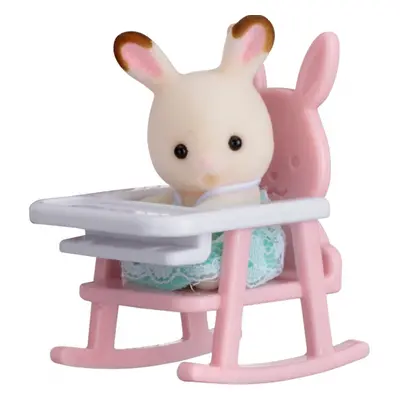 Sylvanian family Baby příslušenství - králík v dětské židličce