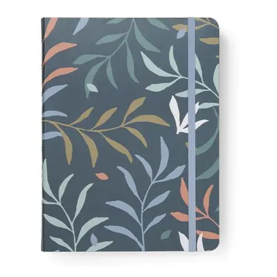 Filofax Notebook Botanical modrá poznámkový blok A5