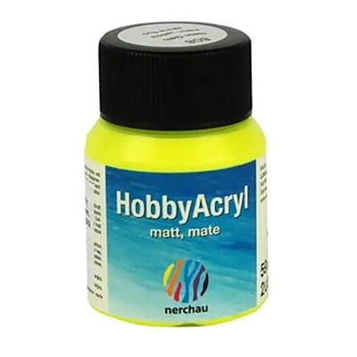 Hobby Acryl matt Nerchau - 59 ml - neon žlutá