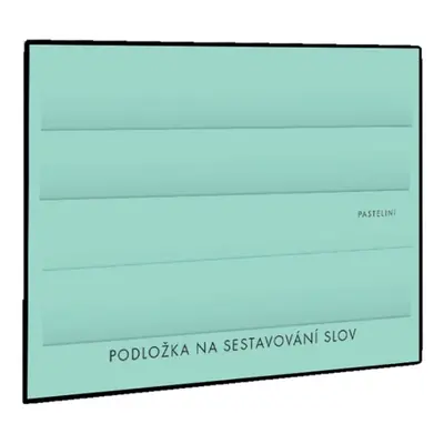 Podložka na sestavování slov PASTELINI - zelená