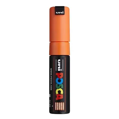 Akrylový popisovač POSCA, PC-8K, seříznutý hrot 8 mm, oranžový