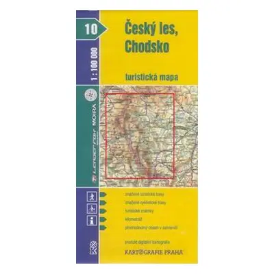 Český les - Chodsko - mapa KP č.10 - 1:100t