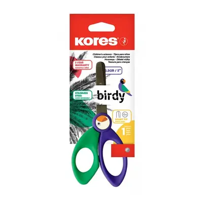 Kores Dětské nůžky Birdy 12,5 cm - mix barev