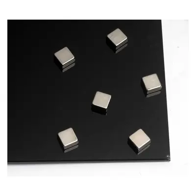 Super silné magnety - kvádr 10 × 10 × 5 mm, 6 ks