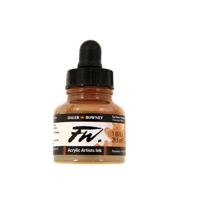 Umělecká akrylová tuš Daler Rowney 29,5 ml - Raw Sienna