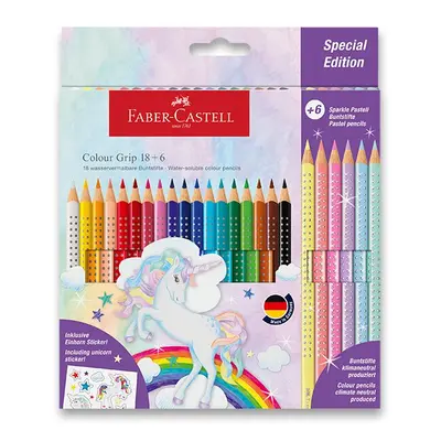 Pastelky Faber-Castell Colour Grip Unicorn, 24 ks