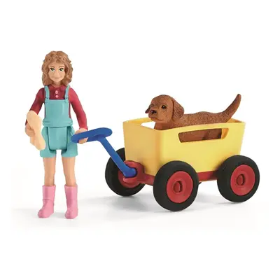 Schleich 42543 Výlet s ručním vozíkem