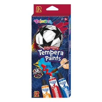 Temperové barvy Colorino 12 x 12 ml - Fotbal