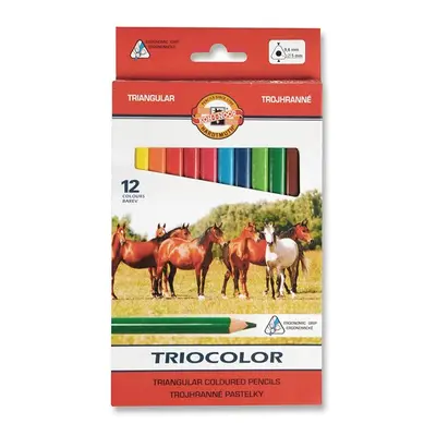 Koh-i-noor pastelky TRIOCOLOR 3142, 12 barev