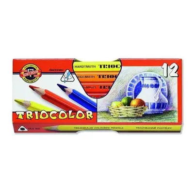 Koh-i-noor Pastelky TRIOCOLOR 3152 JUMBO - 12 barev