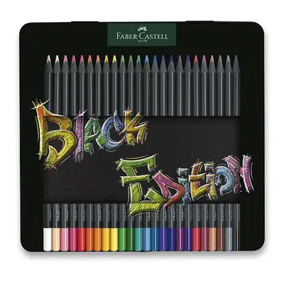 Pastelky Faber-Castell Black Edition v plechové krabičce - 24 barev