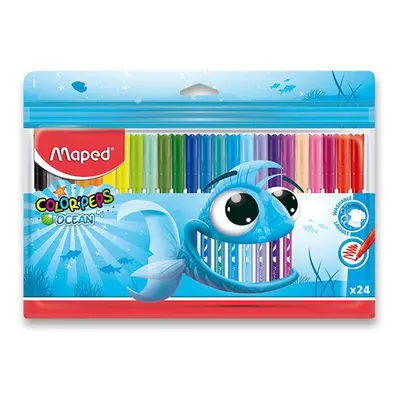 Dětské fixy MAPED Color'Peps Ocean - 24 barev