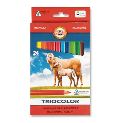 Koh-i-noor pastelky TRIOCOLOR 3144, 24 barev