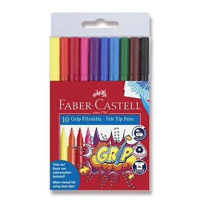 Dětské fixy Faber-Castell Grip - sada 10 barev