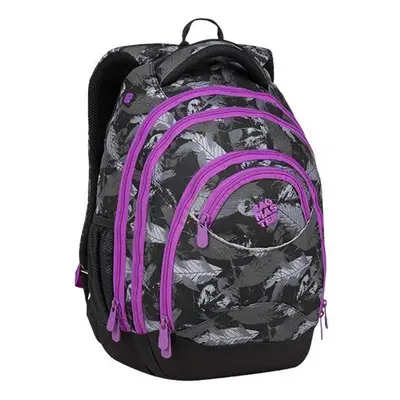 Studentský batoh Bagmaster - ENERGY 9 A VIOLET/GRAY/BLACK