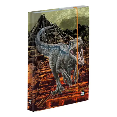 Desky na sešity s boxem A4 - Jurassic World/Jurský svět