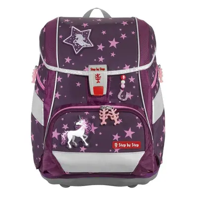 Školní aktovka/batoh 2IN1 PLUS pro prvňáčky – 6dílný set, Step by Step Unicorn Nuala