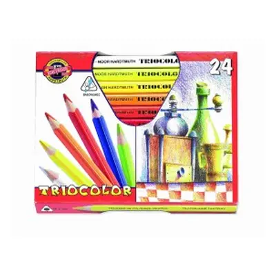 Koh-i-noor pastelky 3154 TRIOCOLOR JUMBO - 24 barev