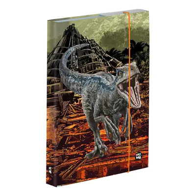 Desky na sešity s boxem A5 - Jurassic World/Jurský svět