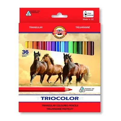 Koh-i-noor pastelky TRIOCOLOR 3145, 36 barev